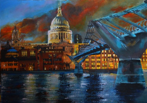 SOLD St Paul's At Night - Click For More