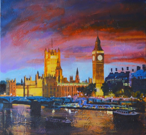 SOLD Houses Of Parliament At Night - Click For More