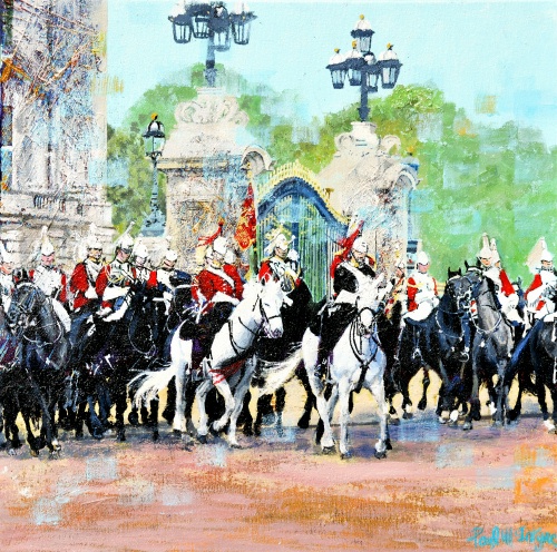 SOLD Horse Guards At The Palace - Click For More
