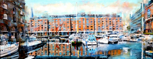 St Katherine Docks  and The Shard - Click For More